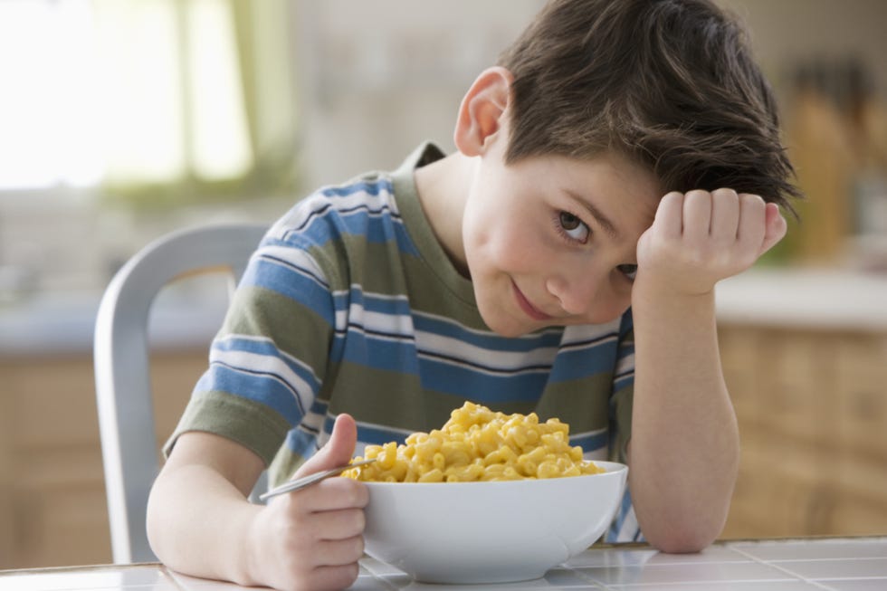 mac and cheese kid