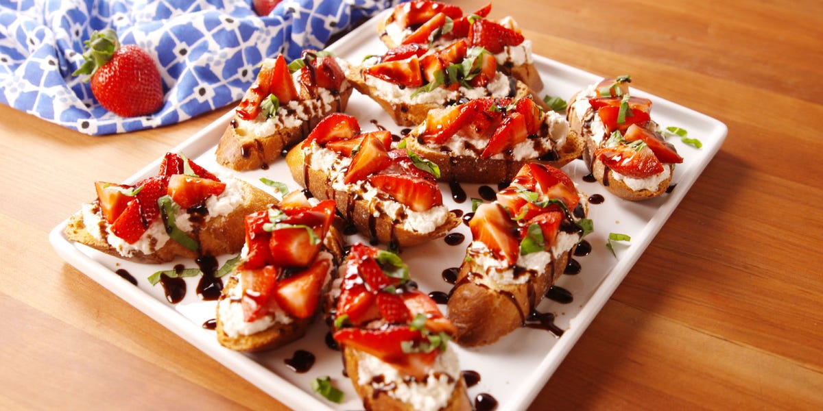 Get Ready To Devour Strawberry Balsamic Bruschetta