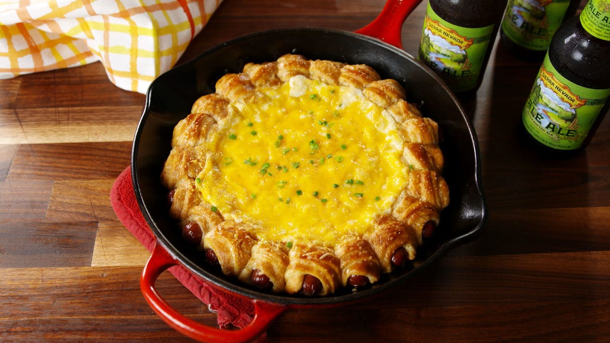 Video player poster image preview for This Pretzel Dog Beer Cheese Dip Is A Party App MVP