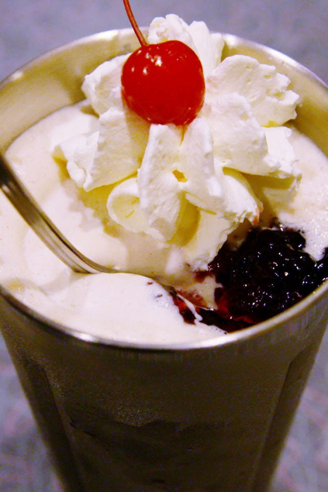 Peanut Butter & Jelly Milkshake Vertical
