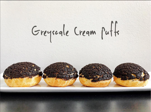 Greyscale Cream puffs