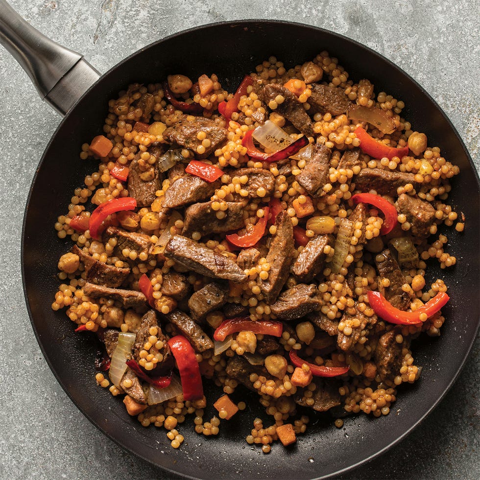 Food, Cookware and bakeware, Recipe, Cooking, Ingredient, Frying pan, Wok, Spice, Produce, Stir frying, 