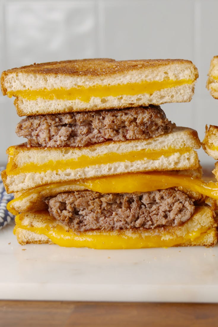 grilled cheese burger vertical