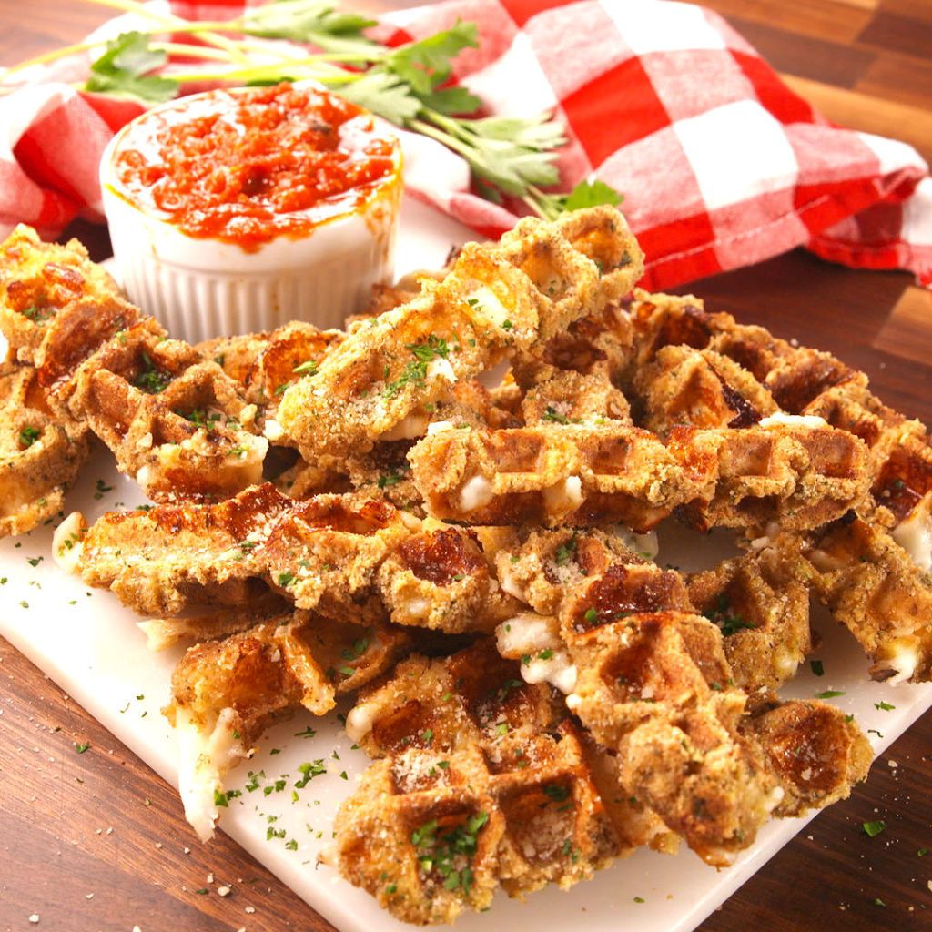 Mozzarella Waffle Sticks - I am a Honey Bee