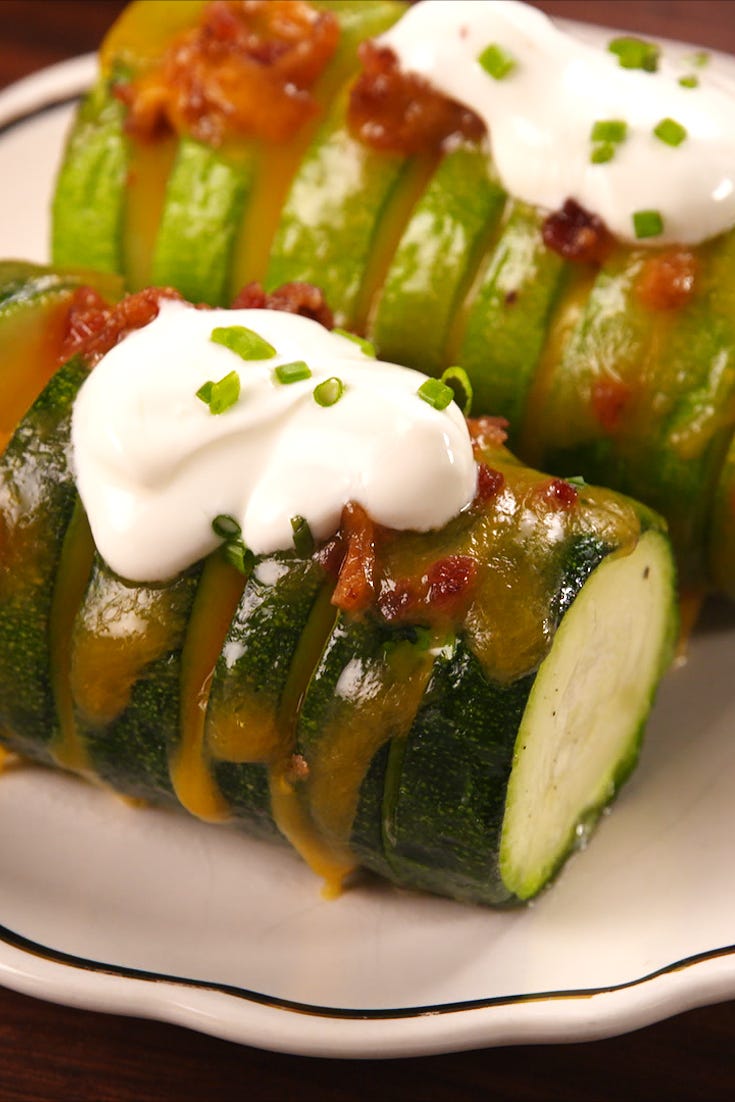 loaded stuffed zucchini vertical