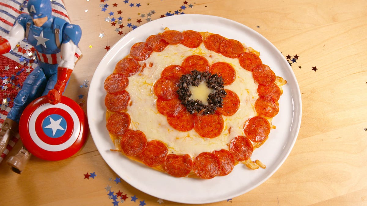 Video player poster image preview for Captain America Pizza Is As Awesome As A Superhero