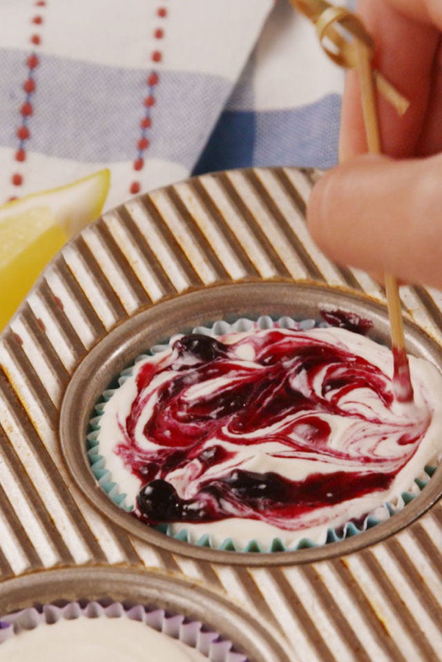 Lemon Blueberry Cheesecakes