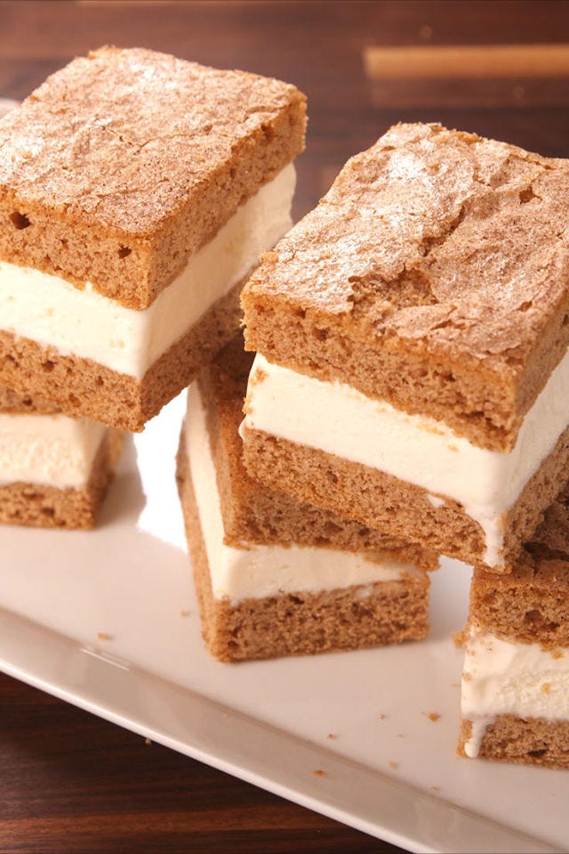 Snickerdoodle Ice Cream Bars Vertical