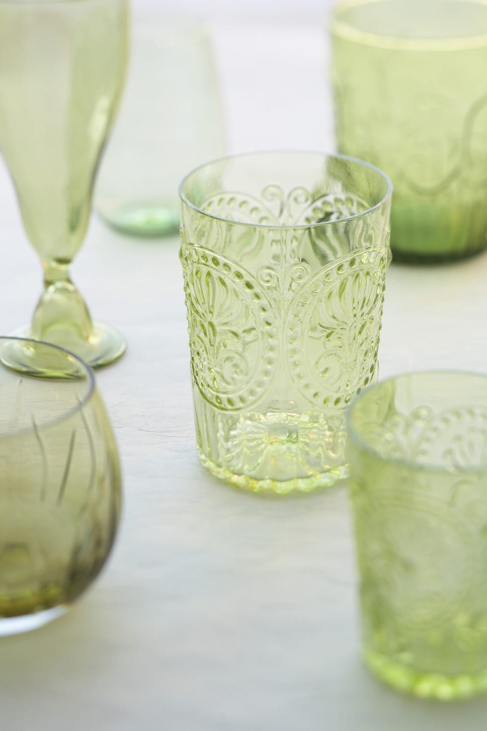 Green, Glass, Drinkware, Serveware, Liquid, Tableware, Aojiru, Stemware, Dishware, Juice, 