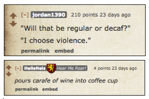 Reddit comments
