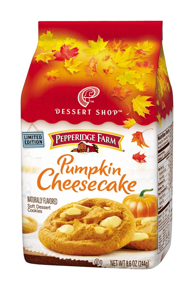 Pepperidge Farm Pumpkin Cheesecake Cookie