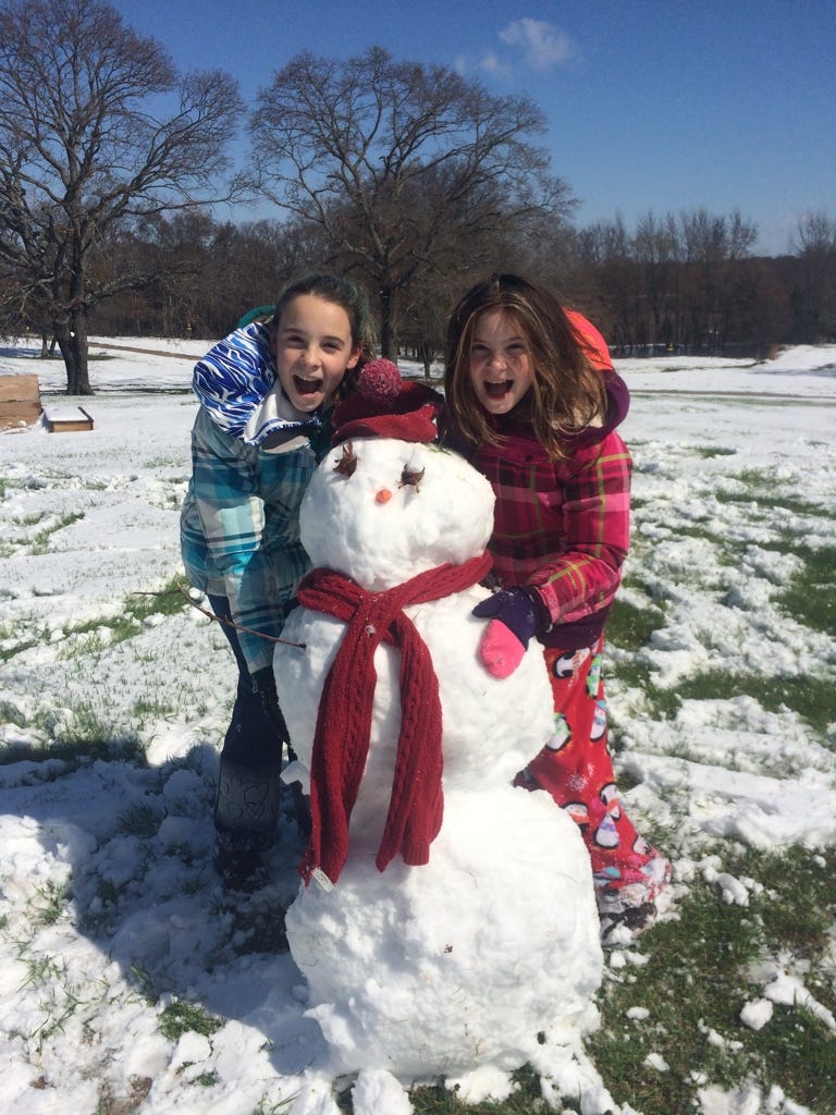 Winter, Snowman, Human, Textile, Freezing, Snow, Playing in the snow, Holiday, Toy, Love, 