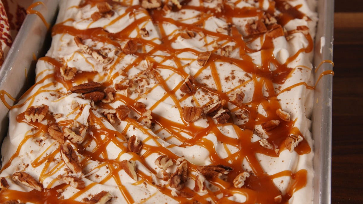 Video player poster image preview for Pumpkin Spice Poke Cake Will Make You SO Excited For Fall