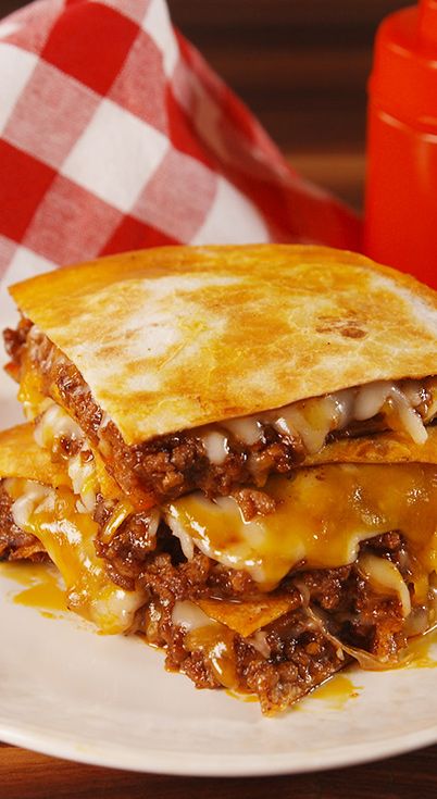 sloppy joe quesadillas