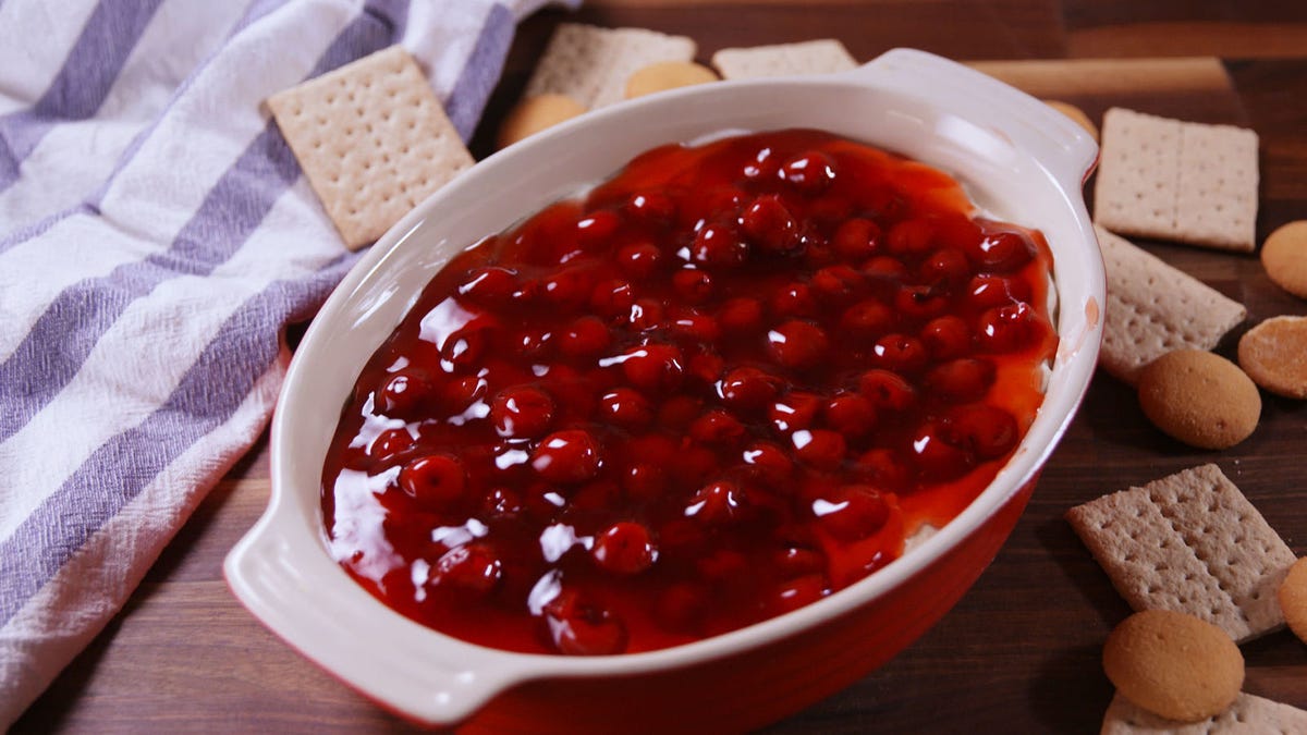 preview for Cherry Cheesecake Dip Is The Easiest Dessert Of All Time