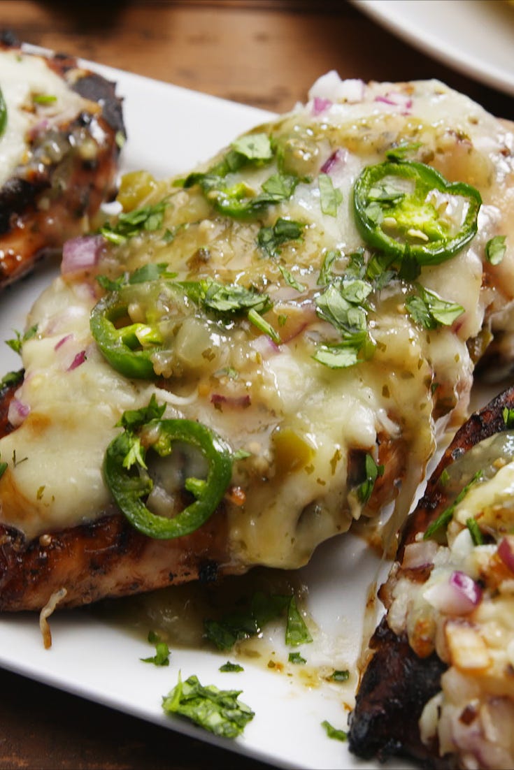 grilled salsa verde chicken