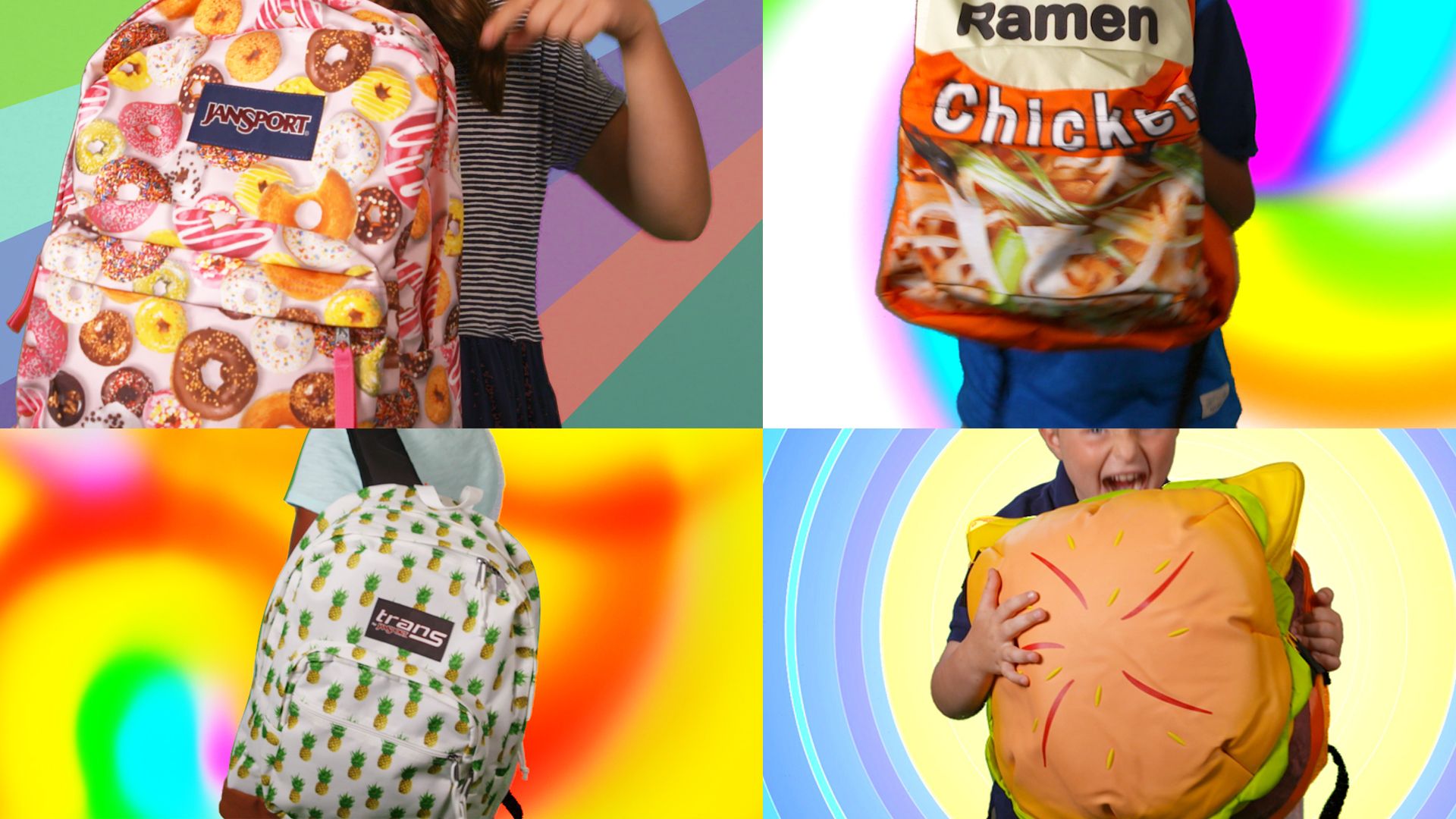 jansport cheeseburger backpack