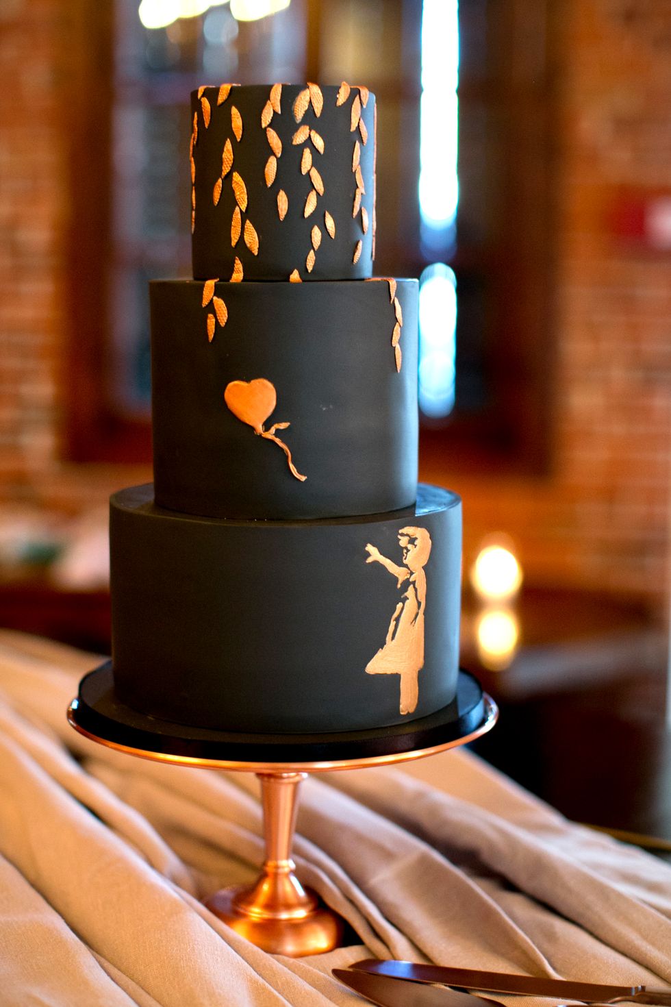 Black Wedding Cake