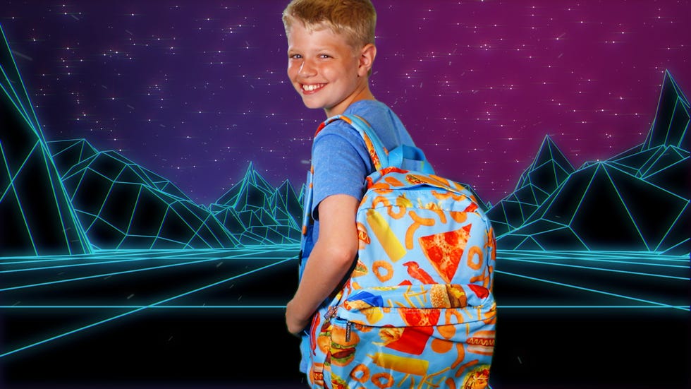 Clothing, Electric blue, Space, Child, Smile, 