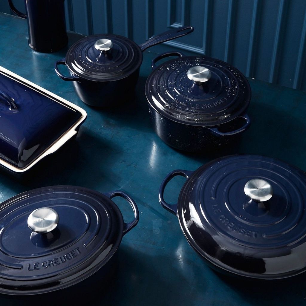 Le Creuset's New Indigo Line Looks Like The Midnight Sky