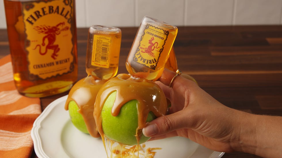 Fireball Apples Horizontal Hand