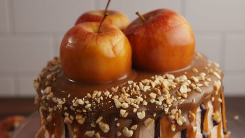 preview for This Caramel Apple Cake Is The Most Gorgeous Thing You'll See All Fall