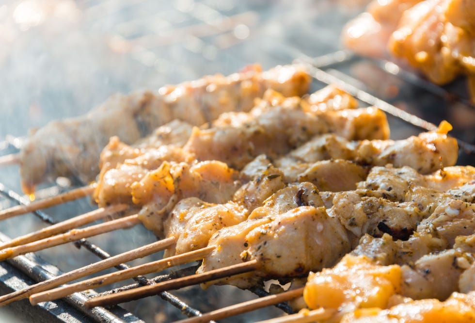Dish, Food, Cuisine, Yakitori, Satay, Ingredient, Skewer, Souvlaki, Brochette, Shish taouk, 