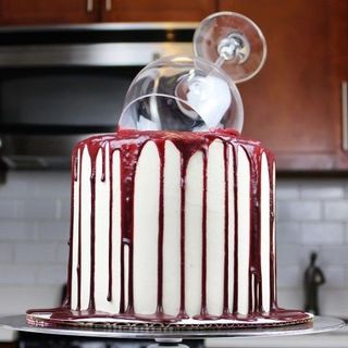 You Have To See How This Wine Glass Cake Is Made Delish Com