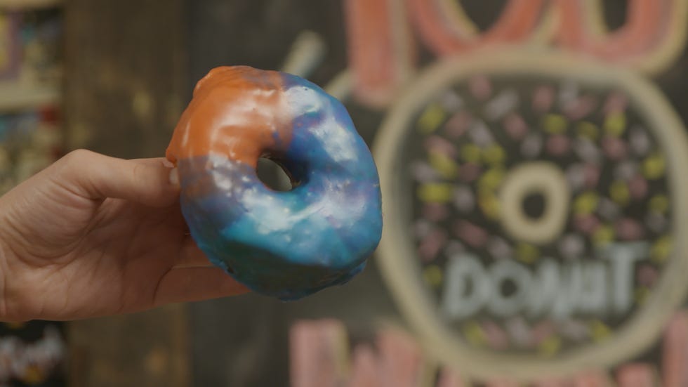 Blue, Doughnut, 