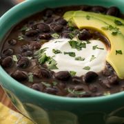 black bean soup horizontal