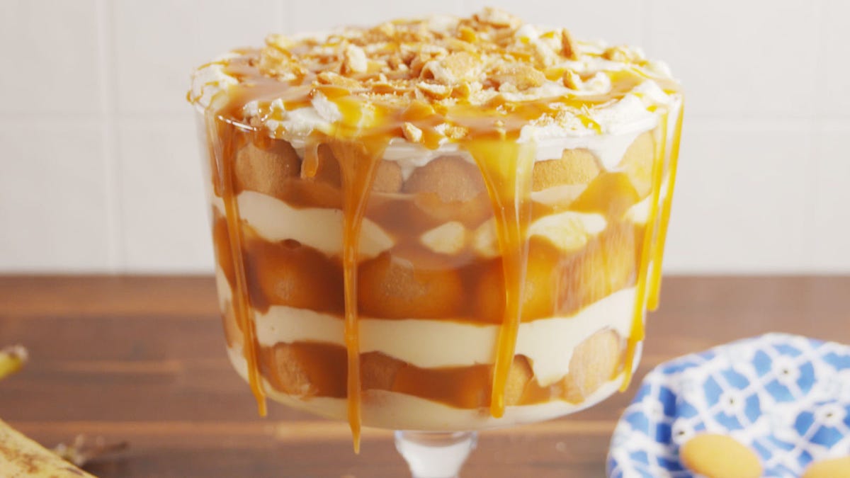 Video player poster image preview for Salted Caramel Is The Secret To The Very Best Banana Pudding