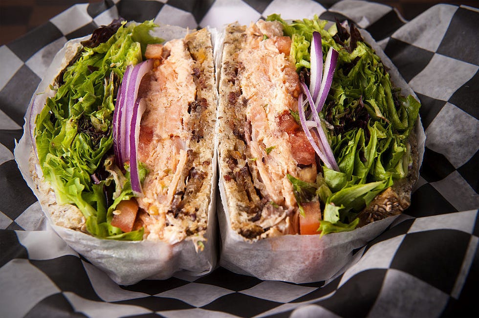 salmon sandwich