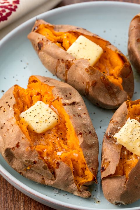 Best Baked Sweet Potato Recipe - How to Bake Whole Sweet Potatoes in Oven