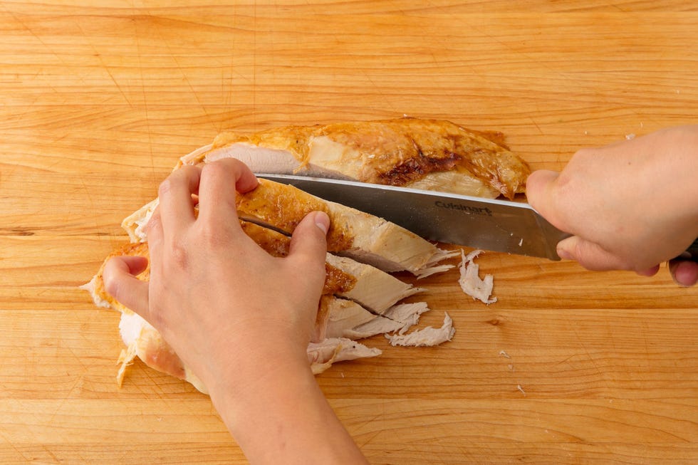 how to carve a turkey - breast