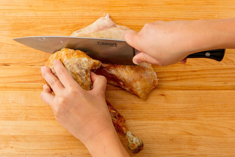 How to carve a turkey leg