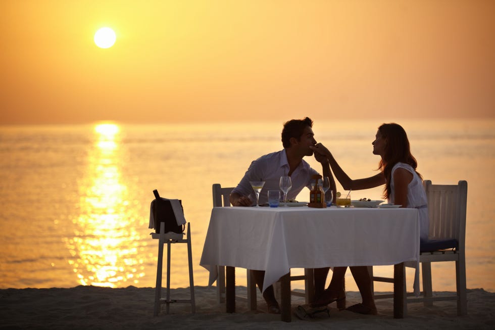 Sky, Sunset, Sea, Sitting, Yellow, Vacation, Horizon, Evening, Sunrise, Sunlight, 