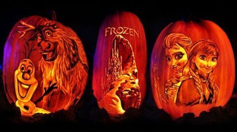 Pumpkin, Carving, trick-or-treat, Jack-o'-lantern, Art, Calabaza, Lion, Plant, 