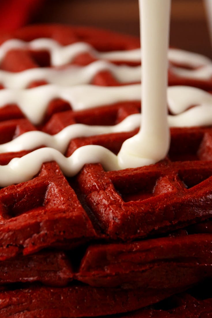 Red Velvet Waffles Vertical