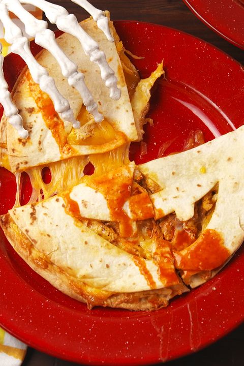 jack 'o lantern quesadillas