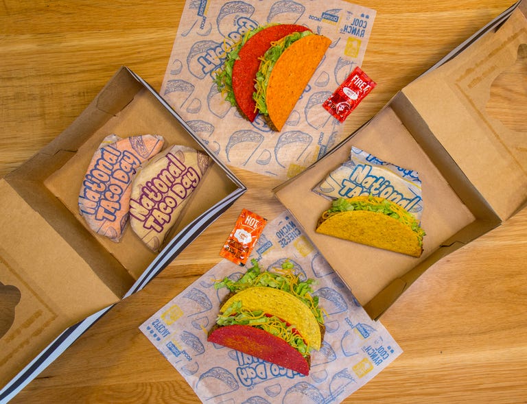 Taco Bell Is Celebrating National Taco Day With Gift Boxes Full of Tacos