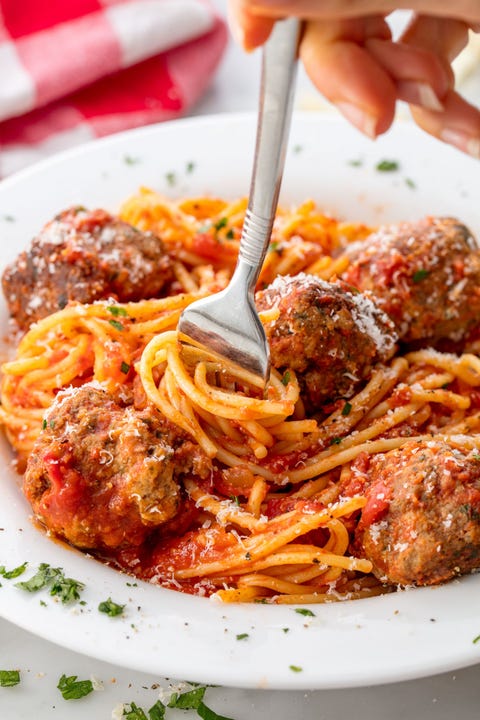 Spaghetti and Meatballs Vertical