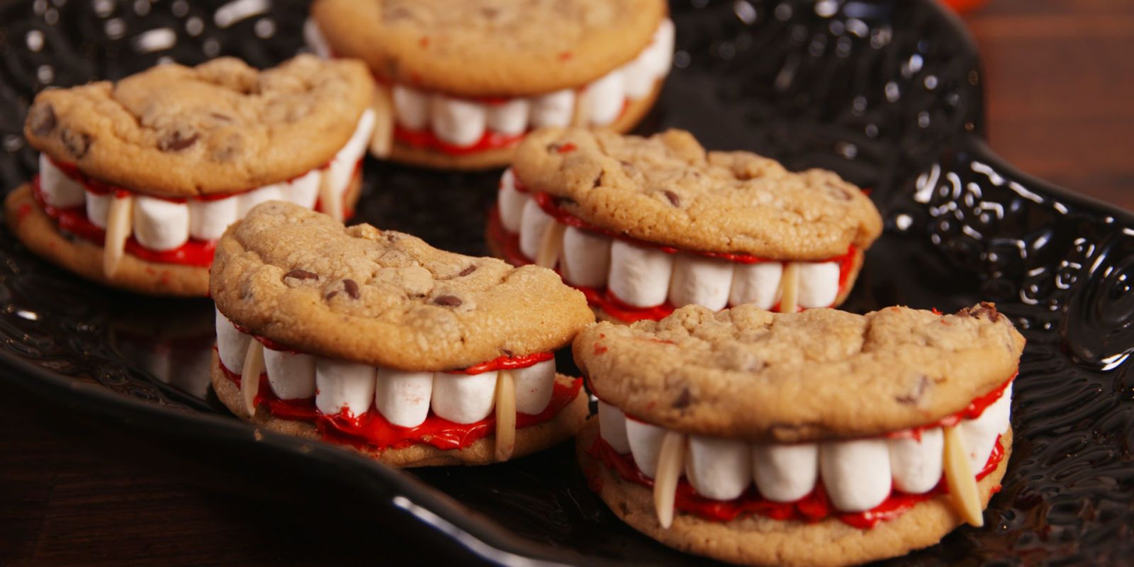 45 Easy Halloween Desserts Recipes For Halloween Party Dessert Ideas   Landscape 1506713040 Delish Dracula Dentures Still001 