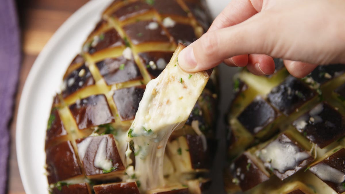 preview for Eggplant Pull-Apart "Bread" Will Make You Forget All About Carbs