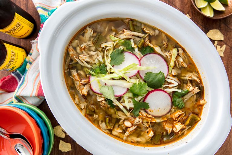 Crock Pot Chicken Posole Soup Recipe - How to Make Easy Mexican Posole ...