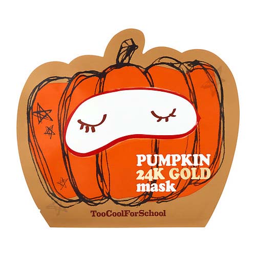 Too Cool for School Pumpkin 24K Gold Sheet Mask