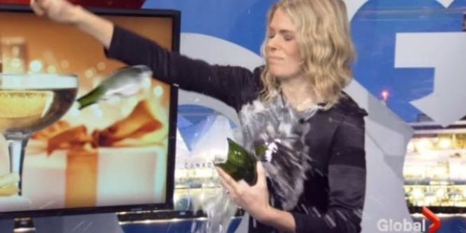 Blond, Media, Organism, Technology, Electronic device, Display device, Gadget, Photography, Junk food, Television presenter, 