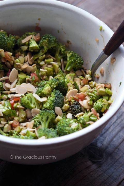 Dish, Food, Cuisine, Vegetable, Salad, Ingredient, Cruciferous vegetables, Vegetarian food, Produce, Broccoli, 