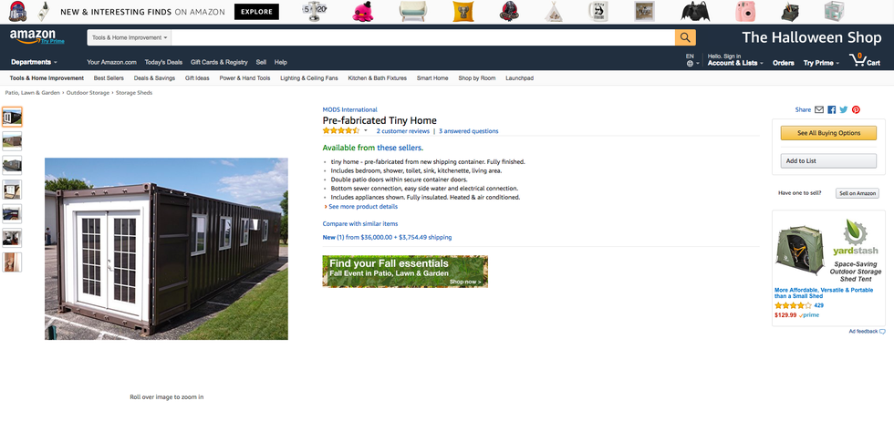 Amazon shipping container