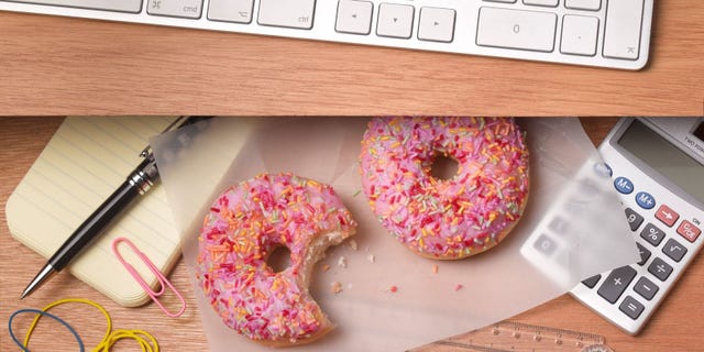 Doughnut, Bagel, Pink, Ciambella, Food, Pastry, Sprinkles, Baked goods, Baking, Cuisine, 