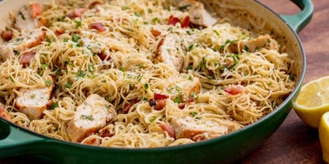 40 easy chicken pasta recipes light pasta dishes with chicken and